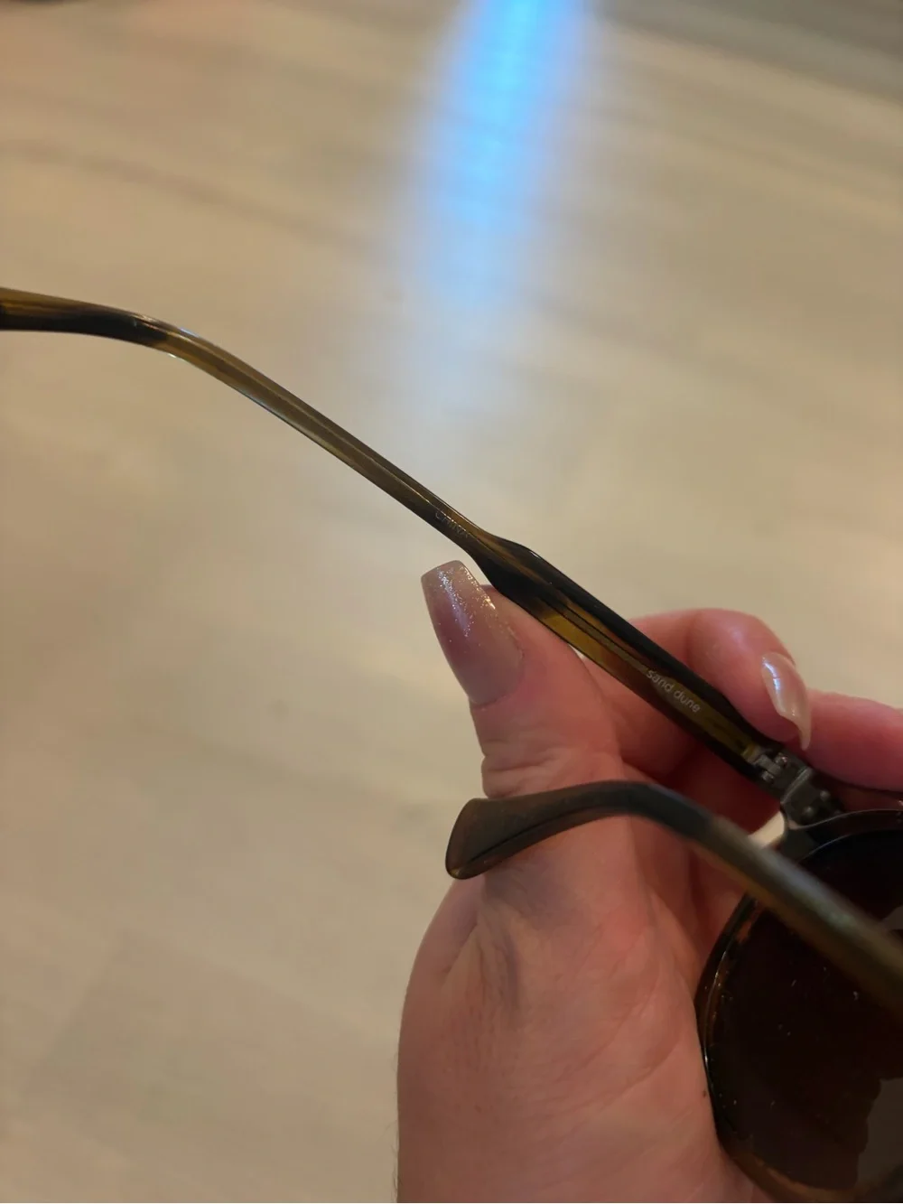RAEN Tortoiseshell Round Sunglasses with Dark Brown Lenses